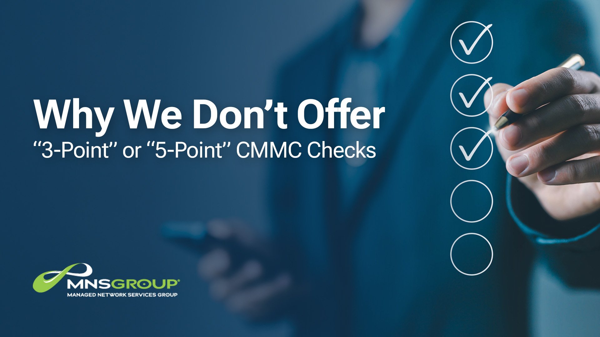 3-5 point checks CMMC